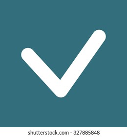 Yes icon, vector illustration. Flat design style
