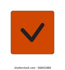  Yes icon, vector illustration. Flat design style