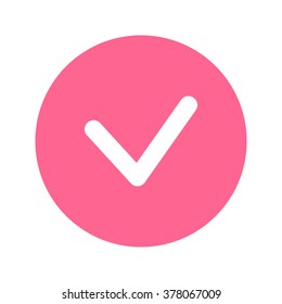  Yes icon, vector illustration. Flat design style