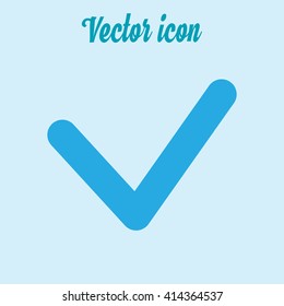  Yes icon, vector illustration. Flat design style