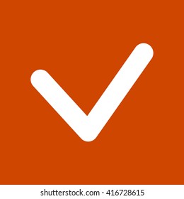  Yes icon, vector illustration. Flat design style