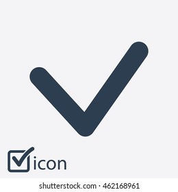  Yes icon, vector illustration. Flat design style