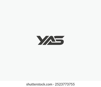 JA-Logo. Y E S Logo-Design. Schwarzer JA-Buchstabe. JA, Logo-Design für Y E S-Buchstaben.