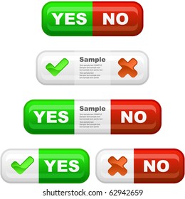 Yes and No button set.