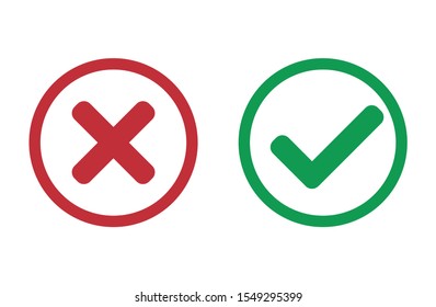 YES or NO button. Vector design, reject, cancel, simple, popular, media, social, user