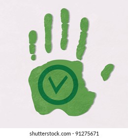 Yes and No button. Vector illustration.