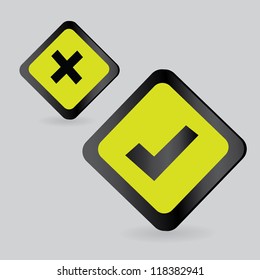 Yes and No buttons
