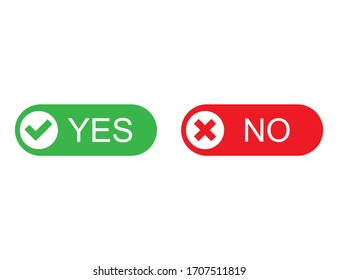 Yes No Button Web Stock Vector (Royalty Free) 62388226