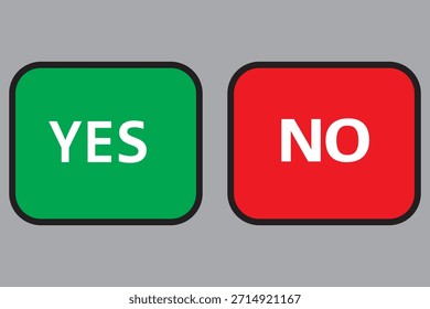 Yes and No Buttons Icon