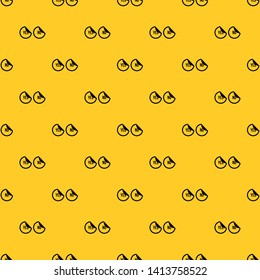 Yes and no buttons pattern seamless vector repeat geometric yellow for any design