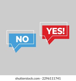 yes and no buttons template