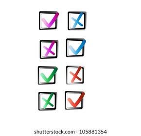"Yes" and "no" buttons for web