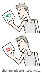 Yes no card