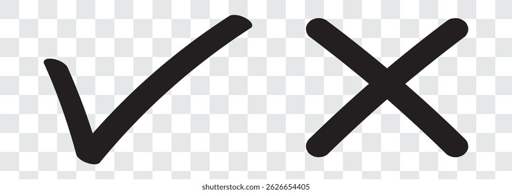 

yes no checkmark. cross approval. decision icon