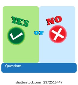 Yes or no choice. vector illustration. Checkmark cross icon set. Checkmark the right symbol tick sign. cross on white background. Isolated vector sign symbol.