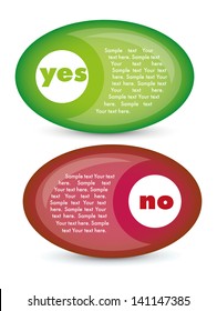 yes or no colors icon