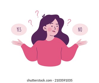 Sí o no ilustración de concepto