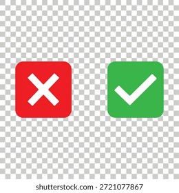 Sí, No, Correcto, Icono De Símbolo Incorrecto