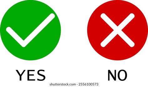 yes or no icon, check and uncheck icon, on or off button, 1 or 0 button, , on air or off air sign, for the user interface of an application or web