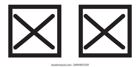 Yes or no icon. Cross mark and Check mark vector icon set. True false vector icon set with black, red and green color.