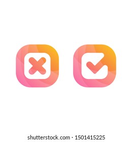 yes no icon ready to use