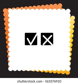 Yes or No  icon. Vector design. 