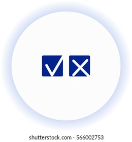 Yes or No  icon. Vector design. 
