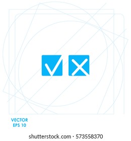 Yes or No  icon. Vector design.