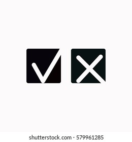 Yes or No  icon. Vector design.