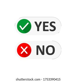 yes no icon vector illustration