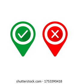 yes no icon vector illustration