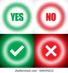 Yes or No icons