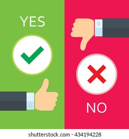 Yes or No icons