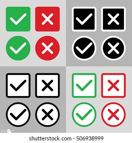 Yes or No icons