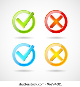 Yes and no icons