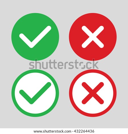 Yes or No icons 