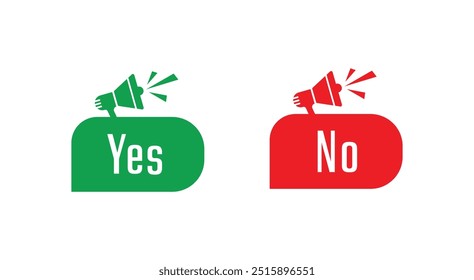 yes and no information sign
