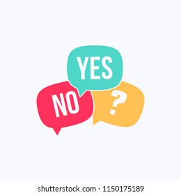 Yes, No & N/A Bubbles Illustration