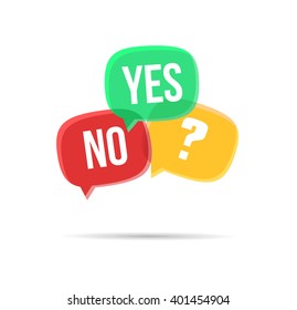 Yes, No & N/A Bubbles Illustration