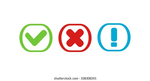 Yes or no paper icons