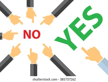  Yes Or No Peer Pressure Concept - Think Different Concept