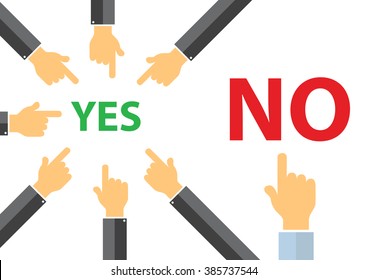  Yes Or No Peer Pressure Concept - Think Different Concept