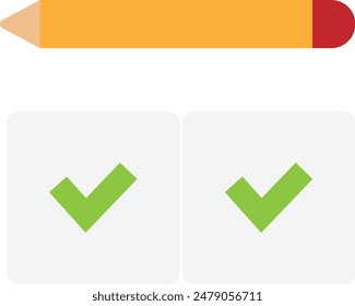 Yes Or No Repair Icon Vector Flat Illustration