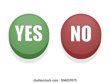 Yes or No Shiny Buttons