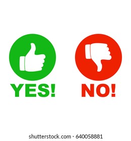 Yes and no sign