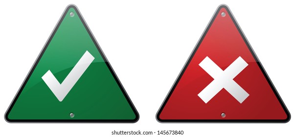 Yes and No Signs