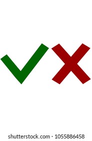 Yes no signs icon