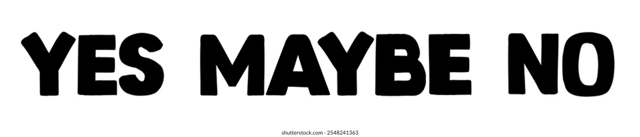 Yes and no speech bubble flat style black color