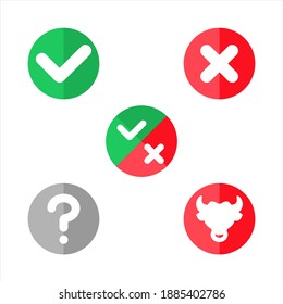 yes or no true false unproven bull question tag icon illustration