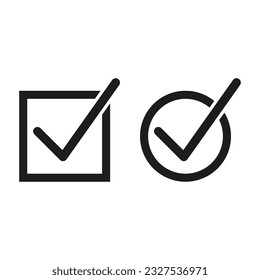 Yes or No. Validation button Icons. Vector illustration. stock image.